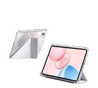 Étui à Rabat Pliable en Y for Tablette Honor Pad GT ROL-W60 V9 ROL-W10 W00 11,5 Pouces, Coque arrière en Acrylique avec Emplacement for Stylo(Gray,Pad GT 11.5)