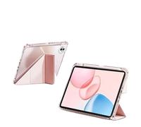 Étui à Rabat Pliable en Y for Tablette Honor Pad GT ROL-W60 V9 ROL-W10 W00 11,5 Pouces, Coque arrière en Acrylique avec Emplacement for Stylo(Pink,Pad V9 11.5)