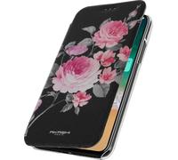 Étui à rabat Portefeuille avec porte-carte iPhone X - Akashi - Fleurs de lotus