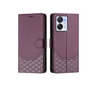 Etui à rabat pour Blackview Color 8 , fermeture magnétique, protection RFID, étui portefeuille en cuir PU avec 3 emplacements pour cartes-Violet