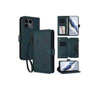 Etui à rabat pour Fairphone 6 , coque portefeuille antichoc avec fermeture éclair, porte-cartes et support intégré, compatible avec Fairphone 6-Vert