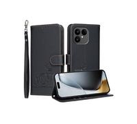 Etui à rabat pour Fairphone 6 protection RFID, antichoc, fin, fermeture magnétique, portefeuille en cuir avec 3 emplacements pour cartes et dragonne