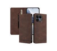 Etui à rabat pour Fairphone 6 protection RFID, étui portefeuille magnétique fin en cuir PU avec 2 emplacements pour cartes, compatible avec Fairphone