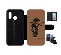 Etui À Rabat Pour Galaxy A20e - Afro Afro Samurai - Simili-Cuir - Noir