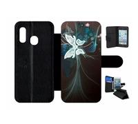 Etui À Rabat Pour Galaxy A20e - Butterfly Vector Art - Simili-Cuir - Noir