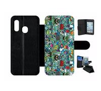 Etui À Rabat Pour Galaxy A20e - Pop Art Retro - Simili-Cuir - Noir