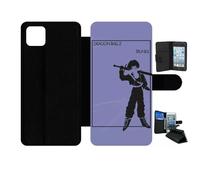 Etui À Rabat Pour Galaxy A22 5g - Dbz Futur Trunk Minimalist - Simili-Cuir - Noir