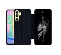 Etui À Rabat Pour Galaxy A25 - All Blacks Rugby 1 - Simili-Cuir - Noir