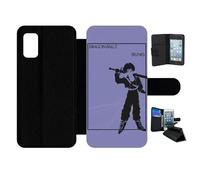 Etui À Rabat Pour Galaxy A41 - Dbz Futur Trunk Minimalist - Simili-Cuir - Noir