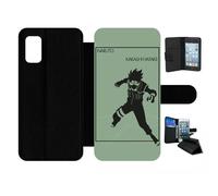 Etui À Rabat Pour Galaxy A41 - Naruto Kakashi Hatake - Simili-Cuir - Noir