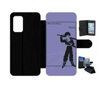 Etui À Rabat Pour Galaxy A52 5g - Dbz Futur Trunk Minimalist - Simili-Cuir - Noir