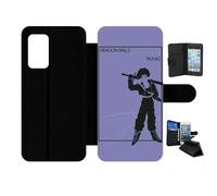 Etui À Rabat Pour Galaxy A52 - Dbz Futur Trunk Minimalist - Simili-Cuir - Noir