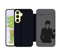 Etui À Rabat Pour Galaxy A55 - Death Note Kira - Simili-Cuir - Noir
