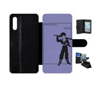 Etui À Rabat Pour Galaxy A70s - Dbz Futur Trunk Minimalist - Simili-Cuir - Noir