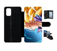 Etui À Rabat Pour Galaxy A71 - Dbz Gt Trunk Super Saiyan 3 Cheveux Long - Simili-Cuir - Noir