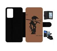 Etui À Rabat Pour Galaxy A72 5g - Afro Afro Samurai - Simili-Cuir - Noir