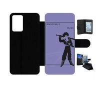 Etui À Rabat Pour Galaxy A72 - Dbz Futur Trunk Minimalist - Simili-Cuir - Noir