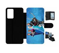 Etui À Rabat Pour Galaxy A72 - Frozen Reine Des Neiges - Simili-Cuir - Noir