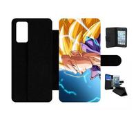 Etui À Rabat Pour Galaxy Note20 5g - Dbz Gt Trunk Super Saiyan 3 Cheveux Long - Simili-Cuir - Noir