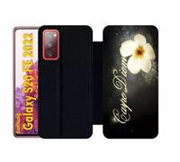 Etui À Rabat Pour Galaxy S20 Fe 2022 - Carpe Diem Fleur - Simili-Cuir - Noir