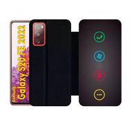 Etui À Rabat Pour Galaxy S20 Fe 2022 - Rebus I Love Windows And Phone - Simili-Cuir - Noir