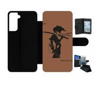 Etui À Rabat Pour Galaxy S21 5g - Afro Afro Samurai - Simili-Cuir - Noir