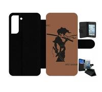 Etui À Rabat Pour Galaxy S21 Fe 5g - Afro Afro Samurai - Simili-Cuir - Noir