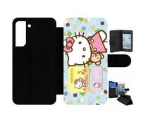 Etui À Rabat Pour Galaxy S21 Fe 5g - Hello Kitty I Love You - Simili-Cuir - Noir