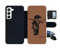 Etui À Rabat Pour Galaxy S22 5g - Afro Afro Samurai - Simili-Cuir - Noir