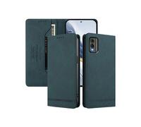 Etui à rabat pour Nokia C32 protection RFID, étui portefeuille magnétique fin en cuir PU avec 2 emplacements pour cartes, compatible avec Nokia