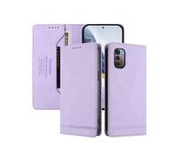 Etui à rabat pour Nokia G11 4G/Nokia G21 4G protection RFID, étui portefeuille magnétique fin en cuir PU avec 2 emplacements pour cartes, compatible