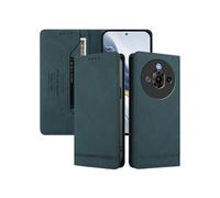 Etui à rabat pour Nubia Focus Pro 5G protection RFID, étui portefeuille magnétique fin en cuir PU avec 2 emplacements pour cartes, compatible avec