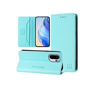 Etui à rabat pour OnePlus 15R protection RFID, magnétique et antichoc, en cuir PU avec 2 emplacements pour cartes, compatible avec OnePlus 15R-Bleu