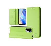 Etui à rabat pour OnePlus 15R protection RFID, magnétique et antichoc, en cuir PU avec 2 emplacements pour cartes, compatible avec OnePlus 15R-Vert