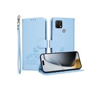 Etui à rabat pour OPPO A15 protection RFID, antichoc, fin, fermeture magnétique, portefeuille en cuir avec 3 emplacements pour cartes et dragonne