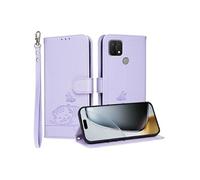 Etui à rabat pour OPPO A15 protection RFID, antichoc, fin, fermeture magnétique, portefeuille en cuir avec 3 emplacements pour cartes et dragonne