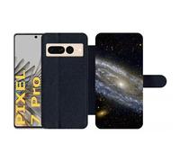 Etui À Rabat Pour Pixel 7 Pro - Andromède - Simili-Cuir - Noir