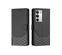 Etui à rabat pour Realme C71 4G , fermeture magnétique, protection RFID, étui portefeuille en cuir PU avec 3 emplacements pour cartes-Noir