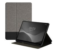 kwmobile Coque Compatible avec Samsung Galaxy Tab S8 / Galaxy Tab S7 - Coque Housse protectrice pour téléphone en Silicone Gris Clair-Noir