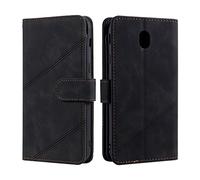 Étui à rabat pour téléphone compatible avec Samsung Galaxy J730 / J7 2017 / J7 Étui portefeuille professionnel, durable avancé PU cuir [fentes de cartes 9] ID Clip de carte de crédi