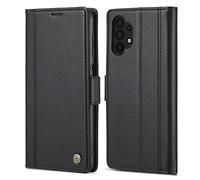 Étui à rabat pour téléphone Compatible with Samsung Galaxy A32 5G Étui portefeuille rétro PU Cuir + Soft antichoc TPU Coquille intérieure, couvercle de protection du téléphone à bascule avec bûche à f