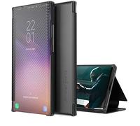 Étui à rabat pour téléphone Coque de protection complète pour Samsung Galaxy A12 Coque Design Clear View PC Window PC Smart Protective Shell Stand Cover pour Samsung Galaxy A12 / M12 5G Protection de