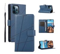 Étui à rabat pour téléphone Étui portefeuille tendance compatible avec iPhone 12 Pro Max avec porte-cartes, étui à rabat, coque intérieure en TPU résistant aux chocs, coque de protection intégrale en