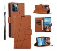 Étui à rabat pour téléphone Étui portefeuille tendance compatible avec iPhone 12 Pro Max avec porte-cartes, étui à rabat, coque intérieure en TPU résistant aux chocs, coque de protection intégrale en