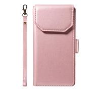 Étui à Rabat pour téléphone for Samsung Galaxy S20 FE Wallet Case with Card Holder for Women and Men, Fashion PU Leather Cover Side Buckle Hand Strap Wallet Phone Cases Housse de Protection(Pembe)