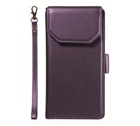 Étui à Rabat pour téléphone for Samsung Galaxy S20 Plus Wallet Case with Card Holder for Women and Men, Fashion PU Leather Cover Side Buckle Hand Strap Wallet Phone Cases Housse de Protection(Mor)