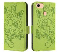 Étui à rabat pour téléphone OPPO F17/A73 2020 4G, étui portefeuille, étui de téléphone mince en cuir PU, étui de protection antichoc avec porte-cartes et dragonne (Ye?il)