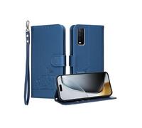 Etui à rabat pour VIVO Y20/Y20i/Y20S protection RFID, antichoc, fin, fermeture magnétique, portefeuille en cuir avec 3 emplacements pour cartes et