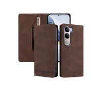 Etui à rabat pour VIVO Y31 5G protection RFID, étui portefeuille magnétique fin en cuir PU avec 2 emplacements pour cartes, compatible avec VIVO Y31