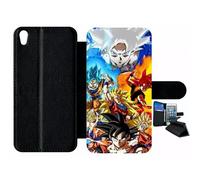 Etui À Rabat Pour Xperia Xa - Dbz Sangoku L Ascension Des Super Saiyans - Simili-Cuir - Noir